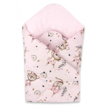 Baby Shop pólyatakaró 75x75cm - Kis balerina rózsaszín 