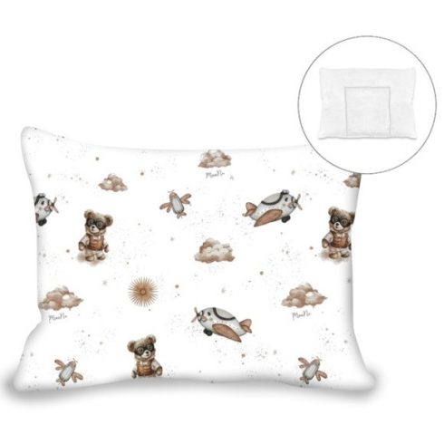 Lapos párna levehető huzattal 40x60 cm -    Bézs Maci