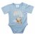 Rövid ujjú baba body kék maci (50)