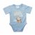 Rövid ujjú baba body kék maci (50)