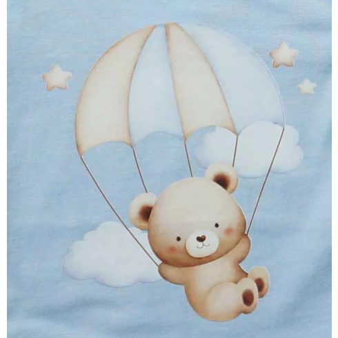 Rövid ujjú baba body kék maci (50)