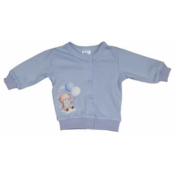 Pamut baba kocsikabát Macis mintával kék (68)