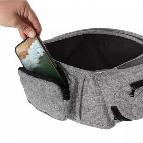 Dreambaby Up & go csípőhordozó 18 kg-ig - szürke