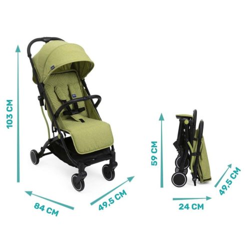 Chicco TROLLEYme babakocsi automata zárral  0h + Lime