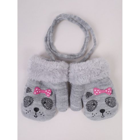 Yo!club téli kesztyű 12 cm - szürke/kutya