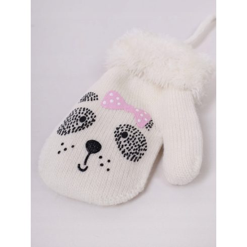 Yo!club téli kesztyű 12 cm - ekrü/kutya