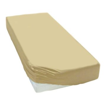   Baby Shop pamut,gumis lepedő 60*120 - 70*140 cm-es matracra használható - Tejeskávé