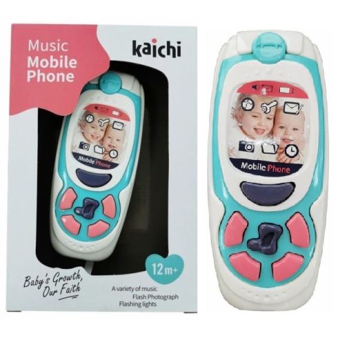 Chipolino Gyerekjáték mobiltelefon zenével és fénnyel - blue