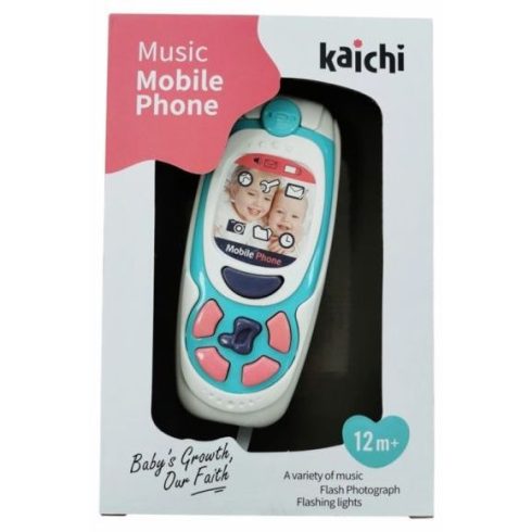 Chipolino Gyerekjáték mobiltelefon zenével és fénnyel - blue