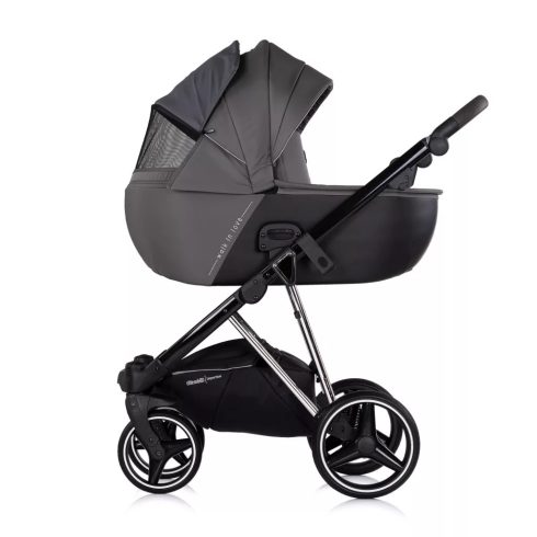 Chipolino Imperium 3 az 1-ben újszülött babakocsi - Charcoal