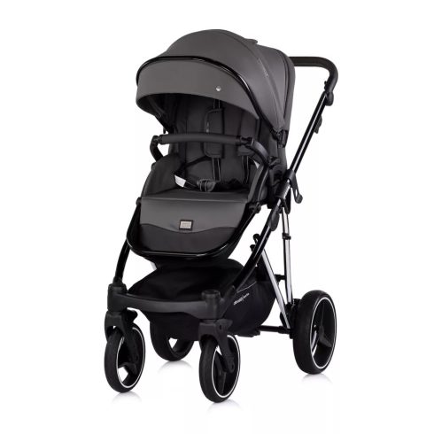 Chipolino Imperium 3 az 1-ben újszülött babakocsi - Charcoal