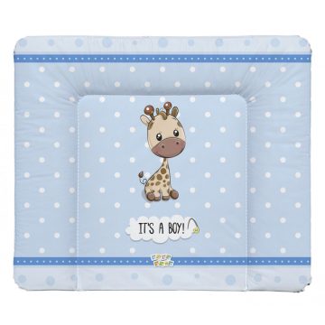   Babastar puha pelenkázó lap 85*75 cm - It's a boy ! zsiráf kék