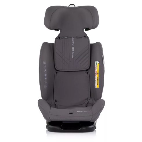 Chipolino Techno iGrow autósülés Isofix 40-150cm - charcoal 