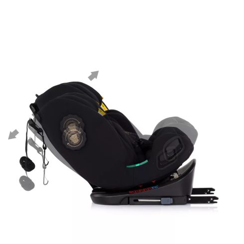 Chipolino Techno iGrow autósülés Isofix 40-150cm - noir 