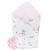 Baby Shop kókuszpólya 75x75cm - rózsaszín/szürke őzike