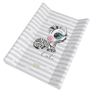   Babastar merev pelenkázó lap 50*70 cm - Világos szürke zebra