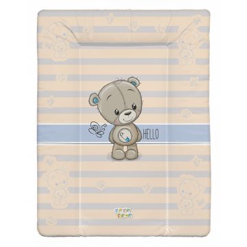   Babastar puha pelenkázó lap 50*70 cm - Kék maci + pillangó 