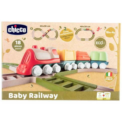 Chicco Baby Railway ECO+ Baba Vasút 18 db-os 12h+