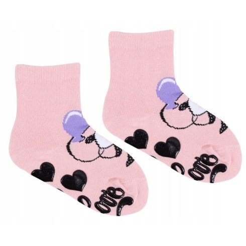 Yoclub ABS csúszásgátlós zokni 23/26 - rózsaszín/panda