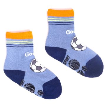 Yoclub ABS csúszásgátlós zokni 17/19 - kék/focilabda