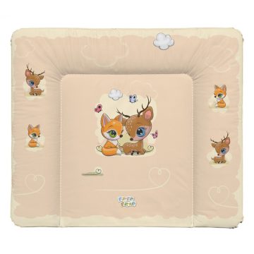   Babastar puha pelenkázó lap 85*75 cm - Beige őzike & róka