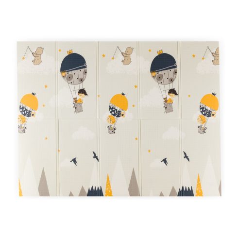 PETITE&MARS Összehajtható játszószőnyeg Campy Mountains&Triangles