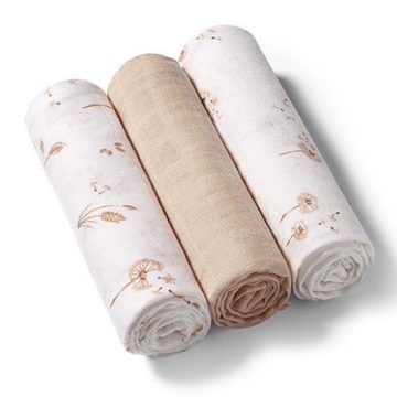   BabyOno 3 db-os színes,mintás bambusz textilpelenka - bézs