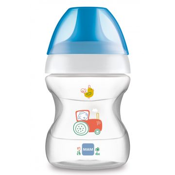   MAM Learn to drink cup - ivástanuló pohár 190 ml 6+ - Farm kék