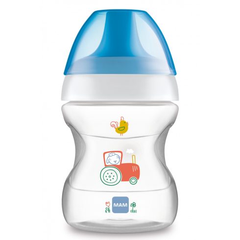 MAM Learn to drink cup - ivástanuló pohár 190 ml 6+ - Farm kék