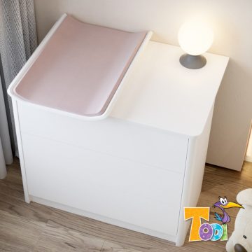   Todi Elegant 3 fiókos komód + íves pelenkázó toldalék 70×55 cm-es
