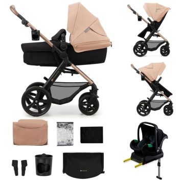   Kinderkraft Moov 2 + Mink pro 4:1 multifunkciós babakocsi - Sande beige