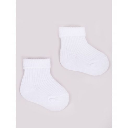 Yoclub pamut zokni 3-6 hó - fehér