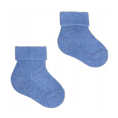 Yoclub pamut zokni 0-3 hó - kék