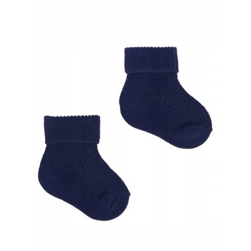 Yoclub pamut zokni 0-3 hó - sötétkék