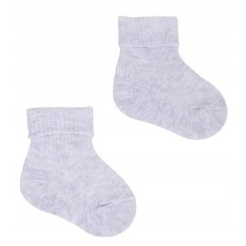 Yoclub pamut zokni 0-3 hó - szürke