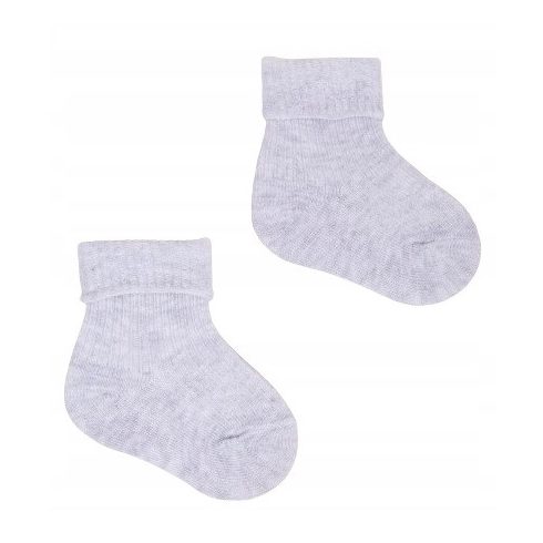 Yoclub pamut zokni 0-3 hó - szürke