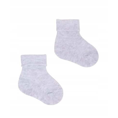 Yoclub pamut zokni 0-3 hó - szürke
