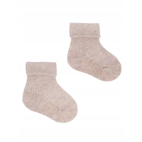 Yoclub pamut zokni 0-3 hó - drapp