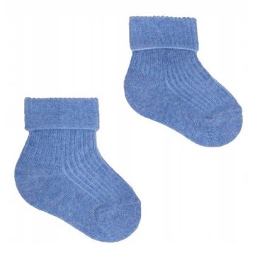 Yoclub pamut zokni 3-6 hó - kék