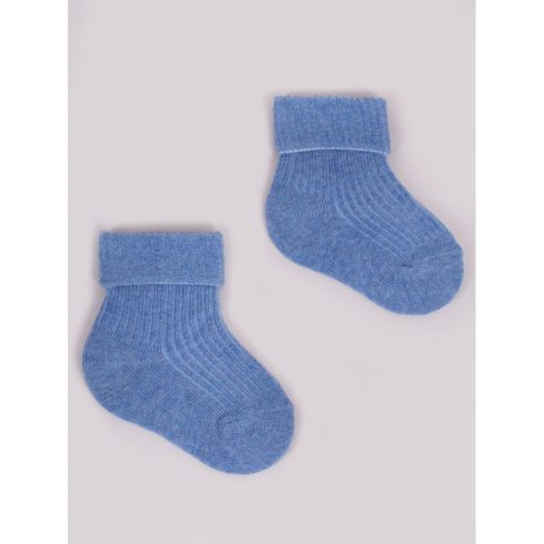 Yoclub pamut zokni 3-6 hó - kék