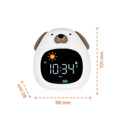 Zopa Szilikon baba ébresztőóra éjszakai fénnyel és zenével - Owl