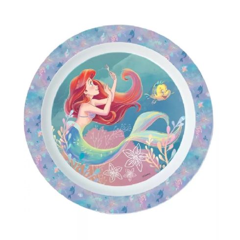 Kis Hableány mintás műanyag mikrózható lapostányér 