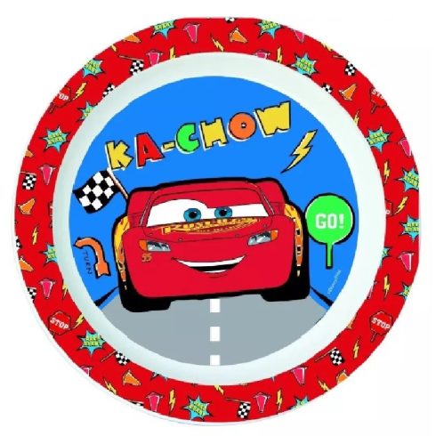 Verdák mintás műanyag mikrózható lapostányér 