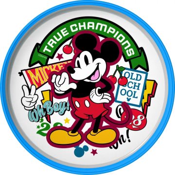   Mickey mintás műanyag mikrózható csúszásmentes lapostányér 