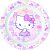 Hello Kitty mintás műanyag mikrózható lapostányér 