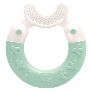 Mam 3+ Bite & Brush  rágóka - pasztell kék