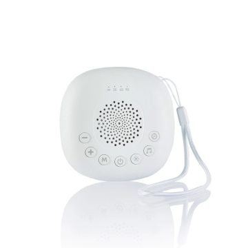   Prémium hordozható altató LED-fénnyel, fehér zajjal és hangokkal