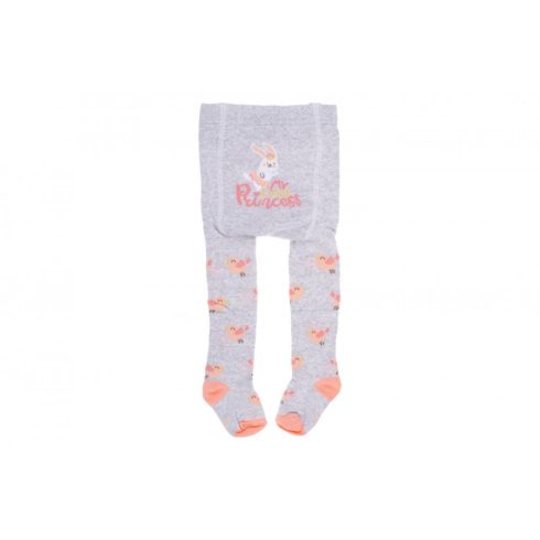 Yo! Baby pamut harisnyanadrág (68-74) Princess nyuszi/szürke 