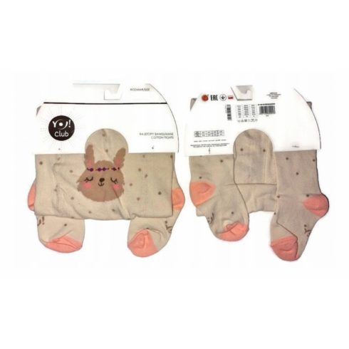 Yo! Baby pamut harisnyanadrág (68-74) Láma