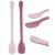 Akuku hosszúnyelű kanál 2 db - rózsaszín 